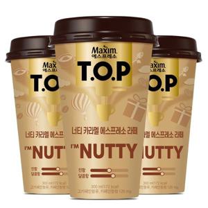 맥심 티오피 너티 카라멜 에스프레소 라떼 컵커피 300mlx20컵+아이스포장