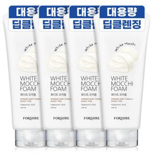 쫀쫀한 모찌 폼클렌징 대용량 클렌징폼 화이트 220mlX4개