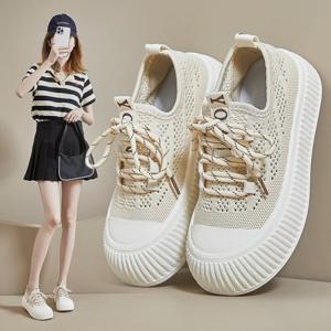 여름 여성샌들 3.5cm 키높이운동화 스니커즈 메쉬  웨지샌들  스트랩 샌들