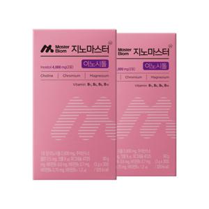 마스터바이옴 지노마스터 이노시톨 여성건강관리 2개월 (2박스) 미오이노시톨 콜린 크롬 마그네슘 비타민B