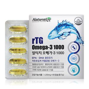 rTG 알티지오메가3 1000 60C 4중 기능 알티지 오메가3 유통기한 2025년 10월 18일 마지막 특가