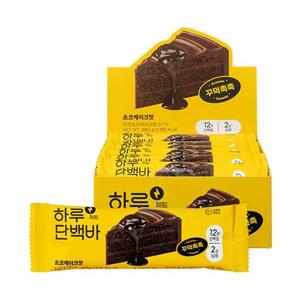 프로틴방앗간 하루단백바 제트 초코케이크맛 40g 12개 one option