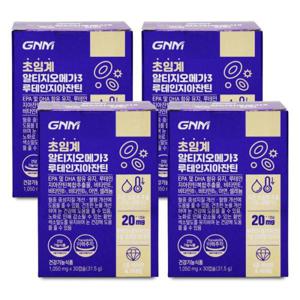 GNM GNM자연의품격 초임계 알티지오메가3 루테인지아잔틴 1050mg x 30캡슐 4박스