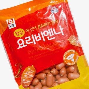 분이네 사조오양  칼집비엔나 1kg 칼집소세지 반찬 소세지볶음  15개 단위 배송비부과