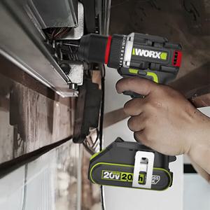 웍스 WORX WU173 휴대용 전동 충전 드릴 드라이버 20V 2.0Ah 배터리 2개 세트