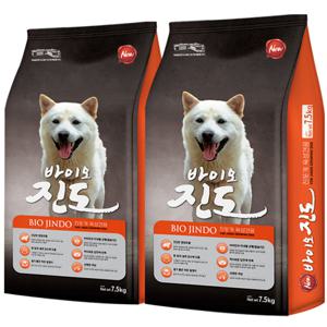 바이오진도 15kg (7.5kg x 2개) 갓성비 진돗개사료 강아지사료 대형견 사료