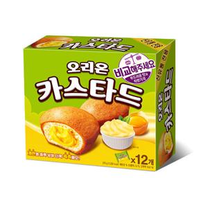 오리온 카스타드 12개입 276g 8개 빵/과자간식