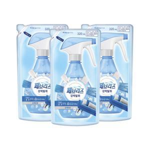 페브리즈 섬유탈취제 상쾌한 향 320ml 리필 3개