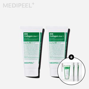 메디필 (1+1)그린 시카 콜라겐 클리어 2.0 120ml 트러블 진정 클렌징폼  (+증정 시카클리어 4ml x3)