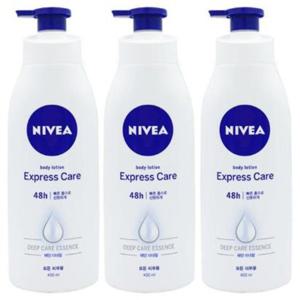 니베아 익스프레스 바디로션 400ML X 3개 모든피부용 48시간동안 보습 유지