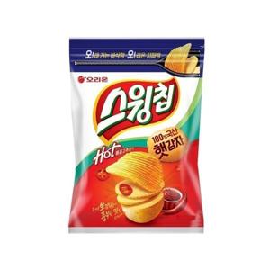 오리온 대용량 스윙칩 볶음고추장맛 지퍼백 244g