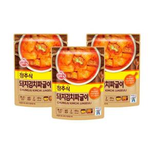 오뚜기 청주식 돼지김치짜글이 450g (3개)
