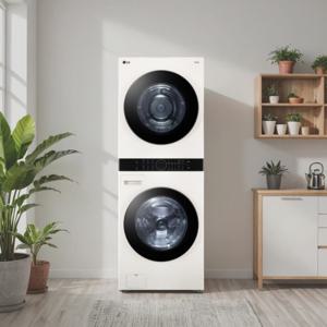 LG 오브제컬렉션 워시타워 W20EEAN 세탁기+건조기 일체형 21kg+16kg 베이지