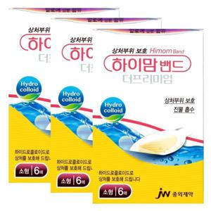jw중외) 하이맘 밴드 더프리미엄 소형 (6매입) x 3팩