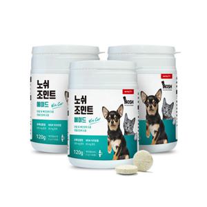 노쉬 조인트에이드 강아지 고양이 관절영양제 120정 3병
