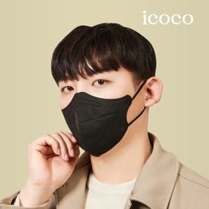 아이코코 새부리형 마스크 KF94 대형 L 50매 블랙
