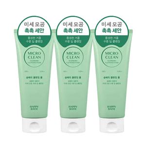 해피바스 마이크로클린 솝베리 클렌징폼 150g 3개