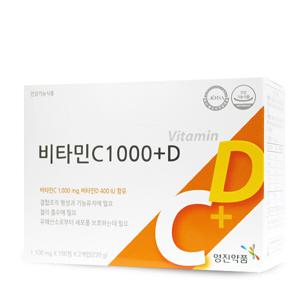 영진약품 비타민C1000플러스D 200정 비타민D 400IU