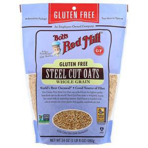 (아이허브) Bobs Red Mill (밥스 레드 밀) 스틸컷 오트밀 통곡물 글루텐 무함유 680g(24oz) 해외직구