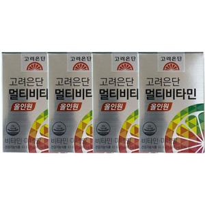 영양친구 고려은단 멀티비타민 올인원 1560mg 60정 4박스