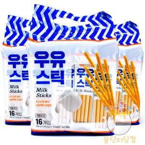 키즈웰 우유스틱 256g x 3개 / 밀크스틱 우유과자 막대과자