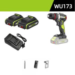 웍스 WORX WU173 20V 충전임팩드릴 전동드릴 드라이버  2.0A 배터리2개 세트