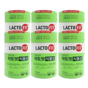 락토핏 생유산균 식물성 프로바이오틱스 아연 2gx60포 6통 HIS