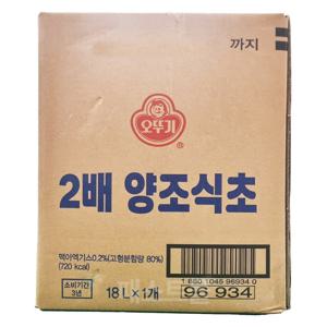 오뚜기 2배 양조식초(BIB) 18L