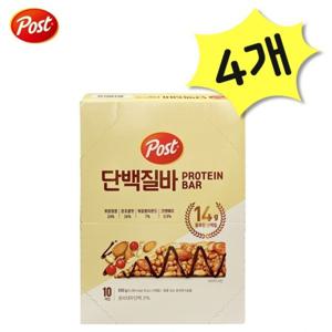 포스트 단백질바 500g x 4개 40개입  동서식품 프로틴바 견과류 건과일 초콜릿