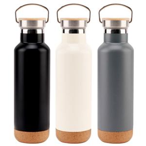 지니유니 이중진공 코르크 앤 스텐 믹스 냉온 핸들 텀블러 500ml 1+1