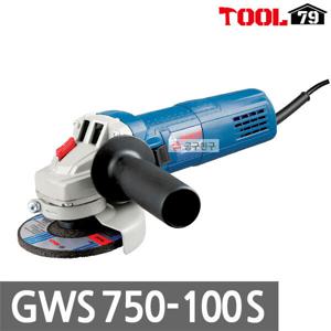 보쉬 GWS750-100S 유선그라인더 100mm 750W 스핀들 M10 절단 절삭 속도조절 GWS750-100S