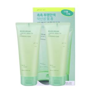 라운드어라운드 그린티 약산성 클렌징 젤 폼 200ml+200ml