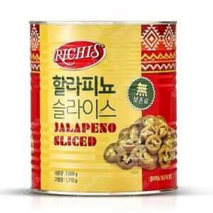피자 샌드위치 할라페뇨/ 동서 리치스 할라피뇨 슬라이스 3kg