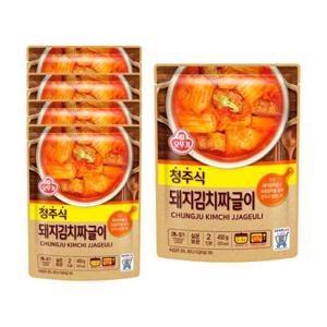 오뚜기 청주식 돼지김치짜글이 450g (5개)