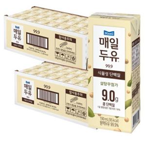 고단백두유 무설탕두유 원액두유 99.9 190ML 48팩