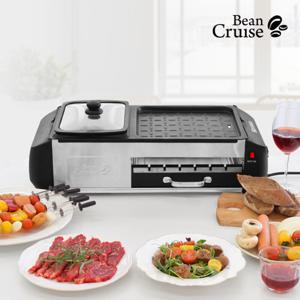 3in1 (자동회전꼬치 냄비 바베큐) 멀티 그릴 그릴리아 양꼬치구이라면을 동시에 캠핑그릴을 집에서