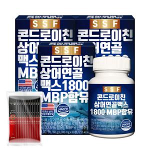 콘드로이친 상어연골 1800 MBP 엠비피 (홍삼10포 증정)3박스(180정) 보스웰리아 해조칼슘