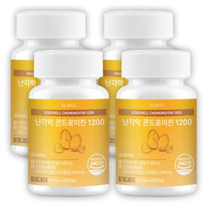 퓨잇 난각막 콘드로이친 1200 60정 4개 가수분해물 소연골 엘라스틴 HACCP 인증
