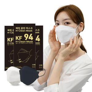 장자까 KF94 100매 화이트 블랙 대형 3D 마스크 당일발송