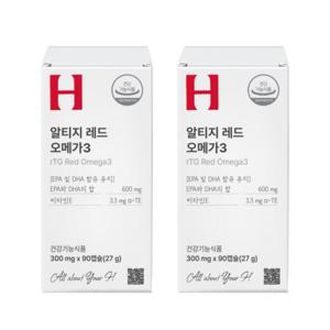 알티지 레드 오메가3 (300mg x 90캡슐) 2박스 2개월분