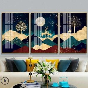 일러스트그리기 DIY/3개 3단 세트 사슴 행운  DIY 명화 유화 그리기