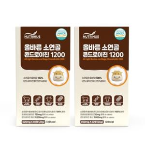 올바른 소연골 콘드로이친 1200 소유래 콘도로이친 콘트로이친 프로테오글리칸 2통(120정)