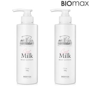 바이오맥스 고보습 산양유 바디로션 500ml 1+1 /  피부 비자극 저자극 밀크 라벤더향