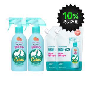 온더바디 코튼풋 발을씻자 풋샴푸 자몽 385ml 2개+리필 500ml 2개