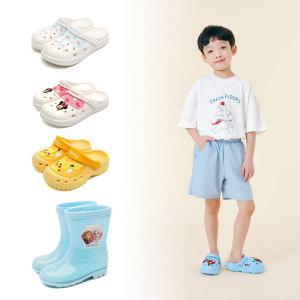15%+10%쿠폰(사은품 증정)산리오 디즈니 포켓몬 캐릭터 키즈 남아 여아 장화 키즈 레인부츠 샌들 슬리퍼