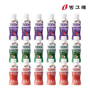 빙그레 요플레 닥터캡슐 베리믹스+사과+플레인 130ml 각 6개