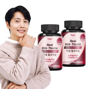 간건강 리얼 밀크씨슬 90정x2병 6개월분 실리마린 / 9중기능성 비타민 판토텐산 아연