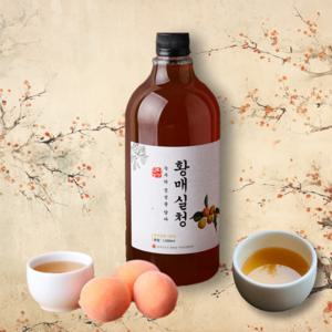 국내산 황매실 매실청 매실엑기스 매실원액 황매실청 1000ml 2병 광양 매화마을 매실을 3년간 숙성한