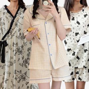 (70+10+10할인) 초특가 한정수량 베스트 여름 신상 잠옷 미리 준비하자 나시 상하세트 원피스 파자마