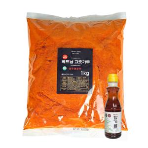 베트남 고운 고추가루 매운맛  + 사은품 저온압착 참기름 300ml (쿡참소)